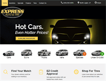 Tablet Screenshot of expressautoandtire.com